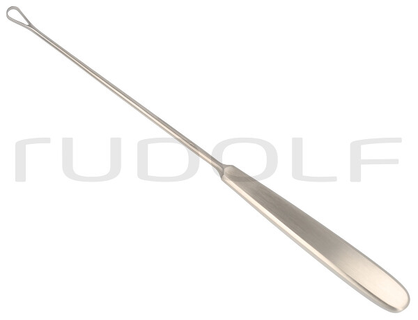 RU 7302-01 / Curetta Uterina Sims, Malleabile, Smussa 28,0 cm, Fig. 1,7,5 mm