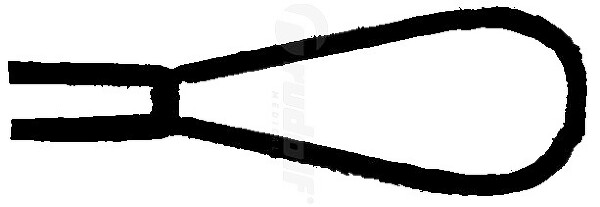 RU 7932-03 / Ohrschlinge Billeau, Figur 3, 16,5 cm