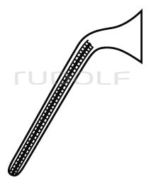 RU 3935-64 / Pinza Bulldog Diethrich, Angulada, Dentado De Bakey, 4,6 cm, 14 mm