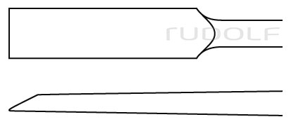 RU 5410-01 / Raspatory, Straight, Sharp, 6 mm, 19 cm - 7 1/2"