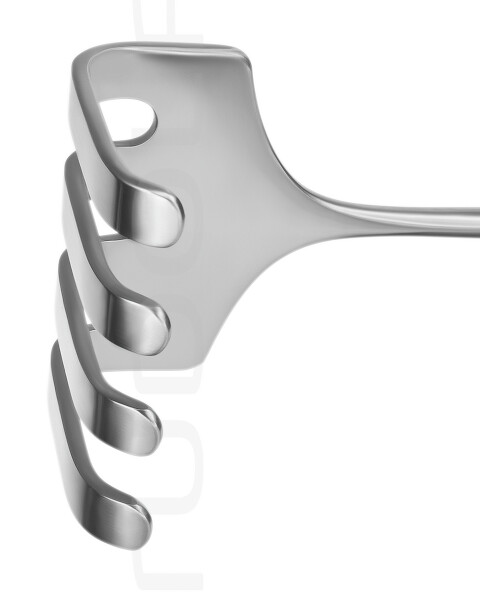 RU 4518-00 / Divaricatore Körte, Manico Verticale, 4 D 23,0 cm, 46x55 mm