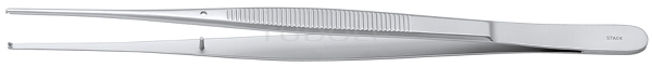 RU 4148-18 / Pinzette Chir., 1x2 Z., 1 mm, 17,5 cm