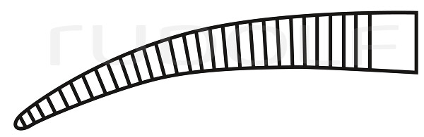 RU 3141-10 / Pince Hémostat. Hartmann, Courbée, 10 cm 10,0 cm