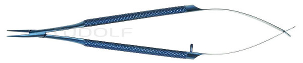 RU 5862-15T / Micro Needle Holder, Titan Cvd., W/O. Ratchet, 15cm, 6"