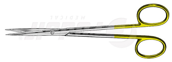 RU 1308-14 / Forbice Metzenbaum-Fino, Retta, TC 14,5 cm