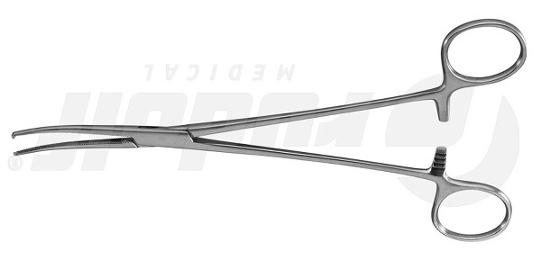 RU 3243-20 / Pinza Emostatica Bengolea, Curva, 1x2D 20,0 cm