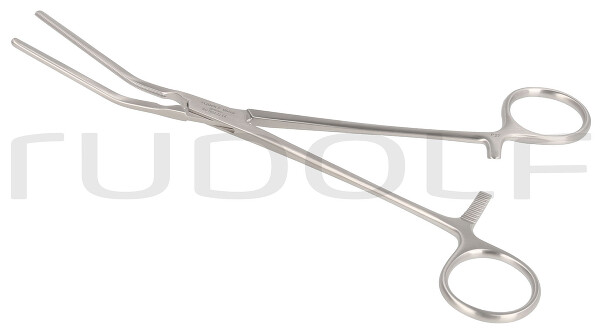 RU 7602-22 / Pinza Cardiovascolare Potts, Angolata Per Coartazione, 22cm