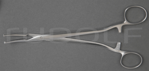 RU 3506-20 / Peritoneal Fcps Mikulicz, Cvd., 1x2. 20 cm, 8"