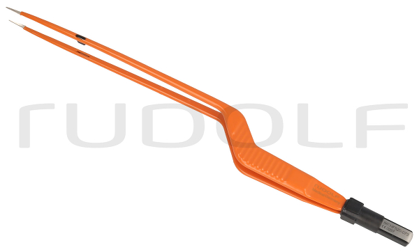 HF520-073 / Bipolar Forceps, Flat Plug, Bayonett, 22cm
 - 8 3/4", 0,60mm
, Non-Stick