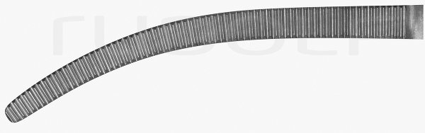 RU 3001-22 / Hemost. Fcps Rochester-Pean, Cvd. 22 cm, 8,75"