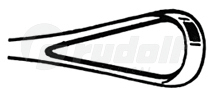 RU 7302-01 / Sims Ut. Curette, Mall. Bl. 28,0 cm
/11", Fig. 1,7,5 mm