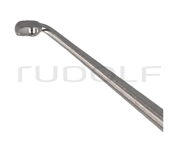 RU 7909-11/15 / Löffel House, Scharf, Stark Gebogen, Doppelendig, Oval 1,5  x 1,8 mm, 14,5 cm