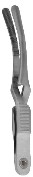 RU 3146-06 / Pinza Bulldog Johns Hopkins, Curva 75 mm