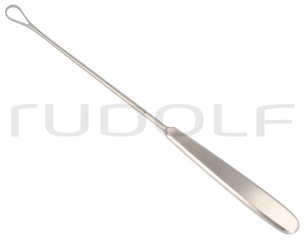 RU 7302-04 / Curetta Uterina Sims, Malleabile, Smussa 28,0 cm, Fig. 4,11,5 mm