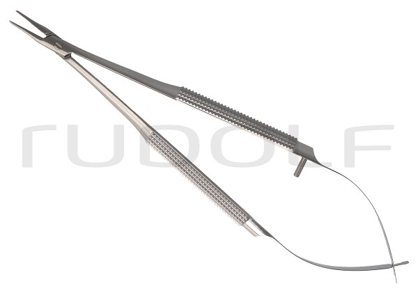 RU 5970-01 / Needle Holder Barraquer Cvd., W/O. Ratchet, 0,75mm, 1 3,5cm, 5 1/4"
