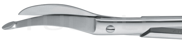 RU 2085-18 / Forbice Waldmann, Curva, Dentellata 18,0 cm