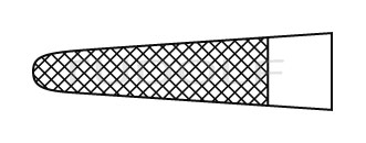 RU 6066-24 / Nadelhalter Mathieu, TC, ger. 24cm
