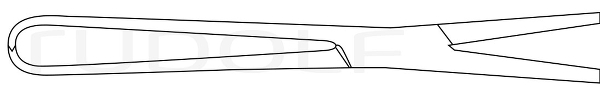 RU 6508-15 / Boys-Allis Forceps, 15cm
