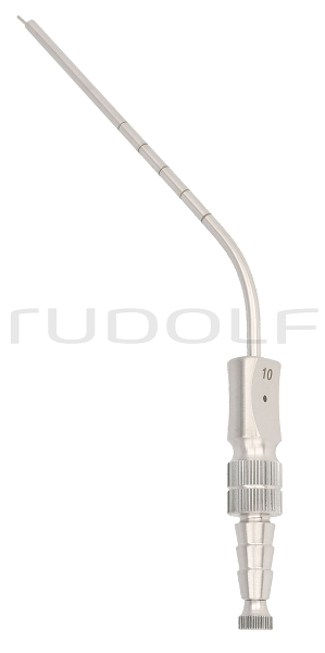 RU 6420-80 / Suction Tube Frazier, Ø 3,3 mm, 10 Ch/Fr (Wl) 100 mm - 4", W. CUT-OFF, LUER-HUB and Stylet
