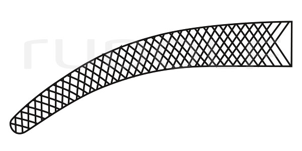 RU 3137-12 / Pince Hémostat., Courbée, Striée Croisée 12 cm