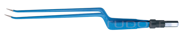 HF520-520 / Bipolar Forceps, Flat Plug, Bayonett, Angled Up20cm
 - 8", 1,0mm
, Standard