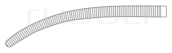 RU 3001-26 / Hemost. Fcps Rochester-Pean, Cvd. 26 cm, 10,25"
