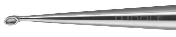 RU 5351-32 / Bruns Bone Curette, Fig. 2, 4.8 x 7.5 mm, (L) 23 cm - 9"