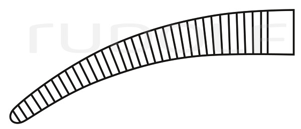 RU 3073-14 / Pinza Emostatica Baby-Crile, Curva 14,5 cm