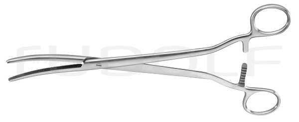 RU 3433-45 / Clamp Fcps Faure, Cvd. 25 cm, 10"