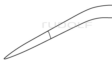 RU 5318-62 / Osteotome, Lexer, Abgew 27,5cm
, 20mm

