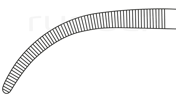 RU 3293-21 / Ligature Fcps Overholt-Geissendörfer, Cvd 21 cm, 8,25"