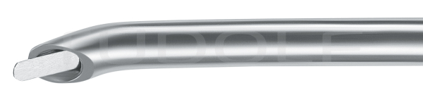 RU 6429-30 / Suction Raspatory, 20 cm, 4 mm, Sharp