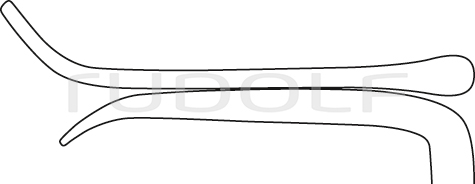 RU 4762-03 / Muskelspreizer Williams, Blatt Rechts 17,5 cm, 70x10mm
