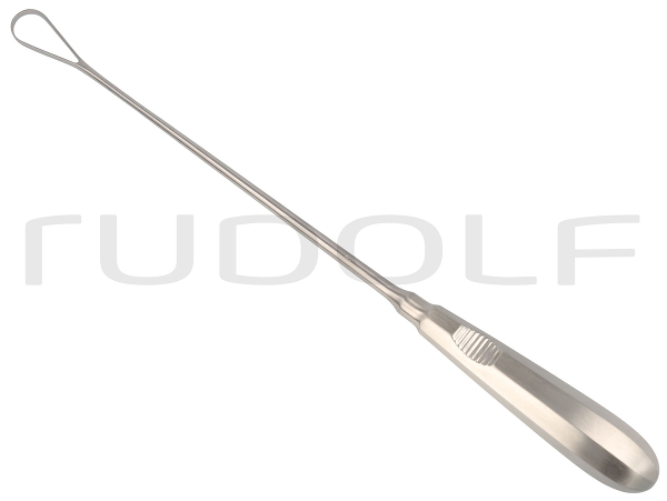 RU 7324-16 / Curette Utérine Recamier, Rigide, Mousse 31,0 cm, Fig. 8, 16 mm