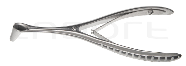 RU 8004-11 / Nasenspekulum Tieck, Figur 1, für Säuglinge, Hygienischer Schluss, 13 cm
