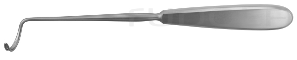 RU 6100-20 / Ago Per Legatura Deschamps-Standard Smusso, Per Mano Destra, 20 cm, Curvo A Sinistra