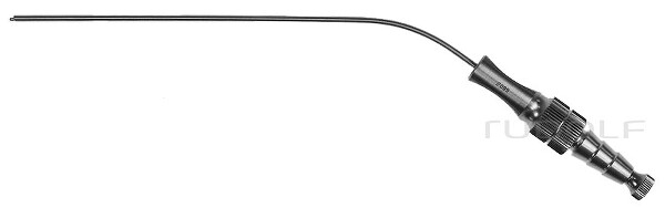 RU 6420-17 / Suction Tube Frazier (Fergusson), Ø 2,0mm 6 Ch/Fr, (Wl) 110mm - 4 1/4", W. CUT-OFF, LUER-HUB and Stylet