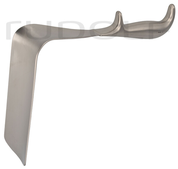 RU 7082-04 / Specolo Vaginale Doyen, Fig. 4, 160x60mm Leggermente Concavo, 24cm