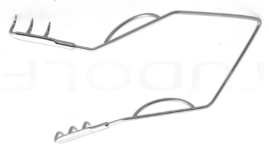 RU 4660-04 / Epicardial Retractors Parsonnet 3x3T max. Spread 32mm
, Size 52mm
