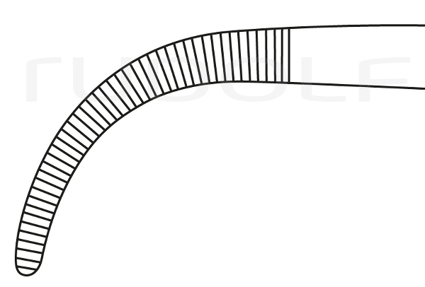 RU 3290-02 / Ligature Fcps Overholt-S, S-CVD. 20,5 cm, 8"