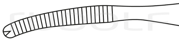 RU 3492-14 / Pinza Peritoneale Baby-Mikulicz 14,0 cm