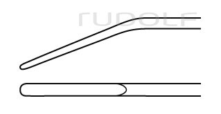 RU 8836-07T / Rhoton Elevator, Ti, Fig. 4 19 cm - 7 1/2", 1,2 mm