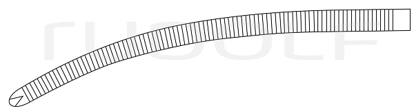 RU 3011-30 / Hemost. Fcps Ochsner-Kocher, Cvd., 1x2T. 30 cm, 12"