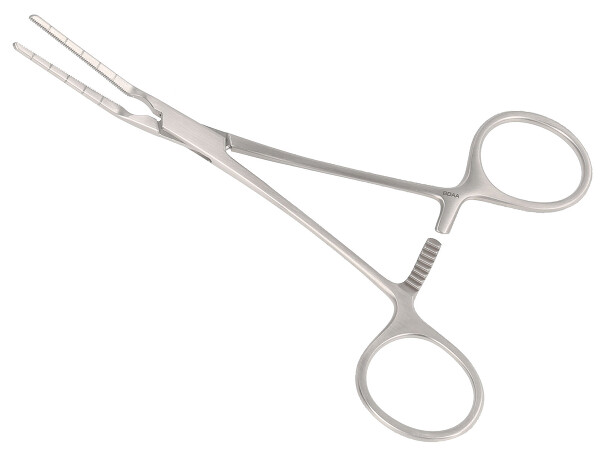 RU 7754-02 / Pinza Cardiovascolare Cooley Per Bambini Angolata, 14cm