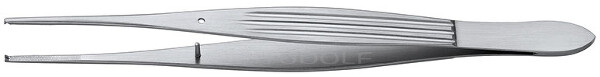 RU 4138-75 / Pinza Chirurgica MC Indoe, Retta, 1x2D 15,5 cm