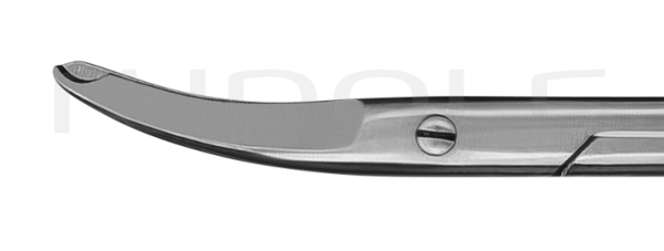 RU 2520-09 / Ligature Scissors Shortbent, Cvd. 9 cm, 3,5"
