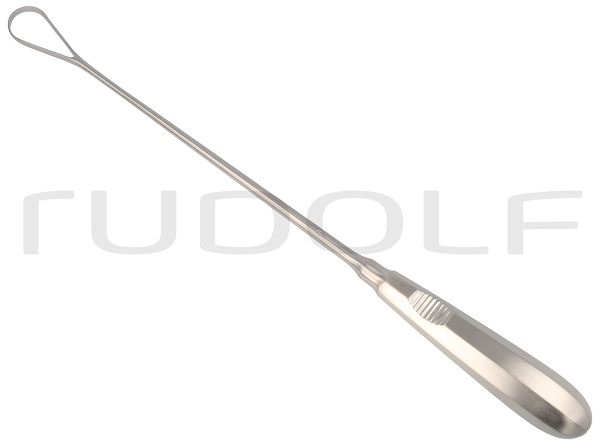 RU 7324-19 / Curette Utérine Recamier, Rigide, Mousse 31,0 cm, Fig. 9, 19 mm