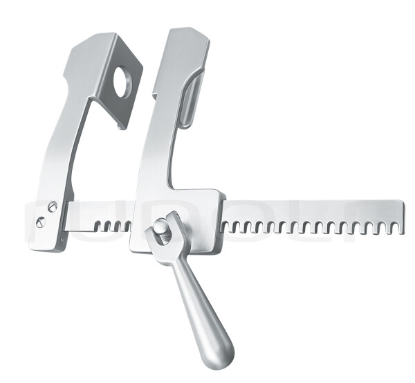 RU 7527-12 / Divaricatore Costale Finocchietto in Alluminio, 40x65x175mm