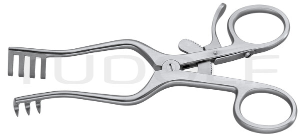RU 4700-13 / Divaricatore Weitlaner, Acuto, 3x4 Denti, 13 cm - 5"