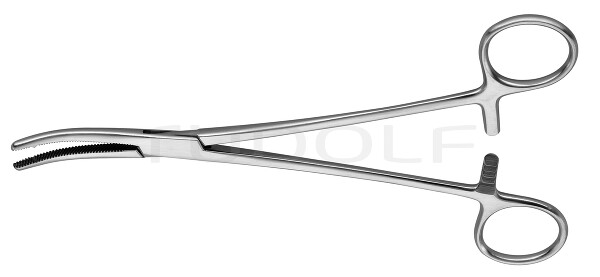 RU 3385-21 / Pinza Per Parametrio Heaney, Curva, 2D 21,0 cm